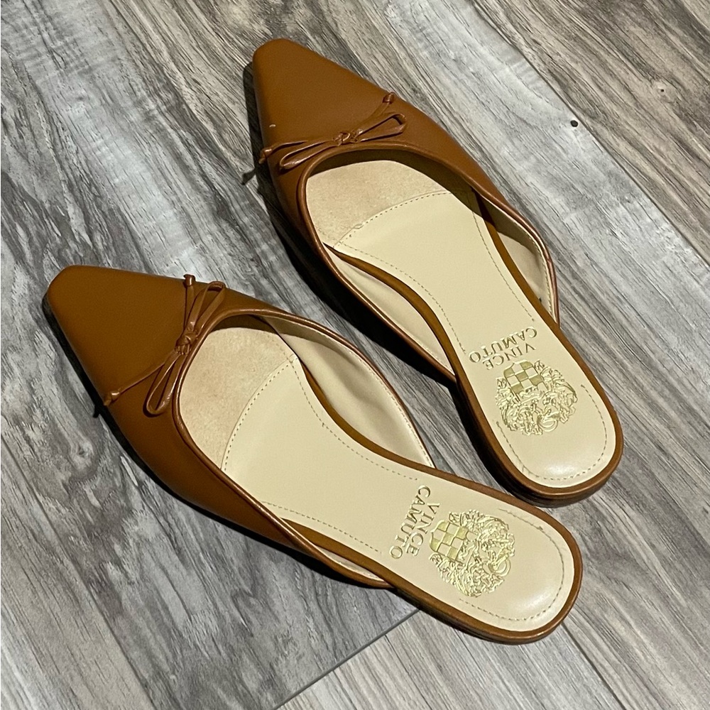 Vince Camuto Brown Mules
